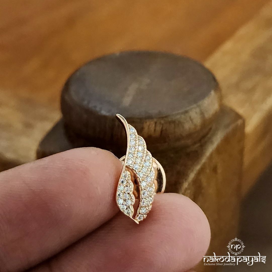 Rose Gold Leafy Lapel Pin (St3650)