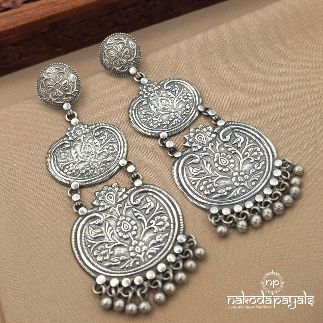 Exclusive Floral Ball Drop Chandbali (C4202)