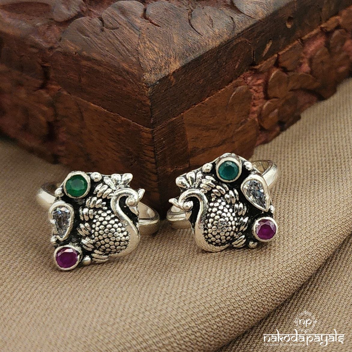 White Drop Mayur Toerings (T4780)