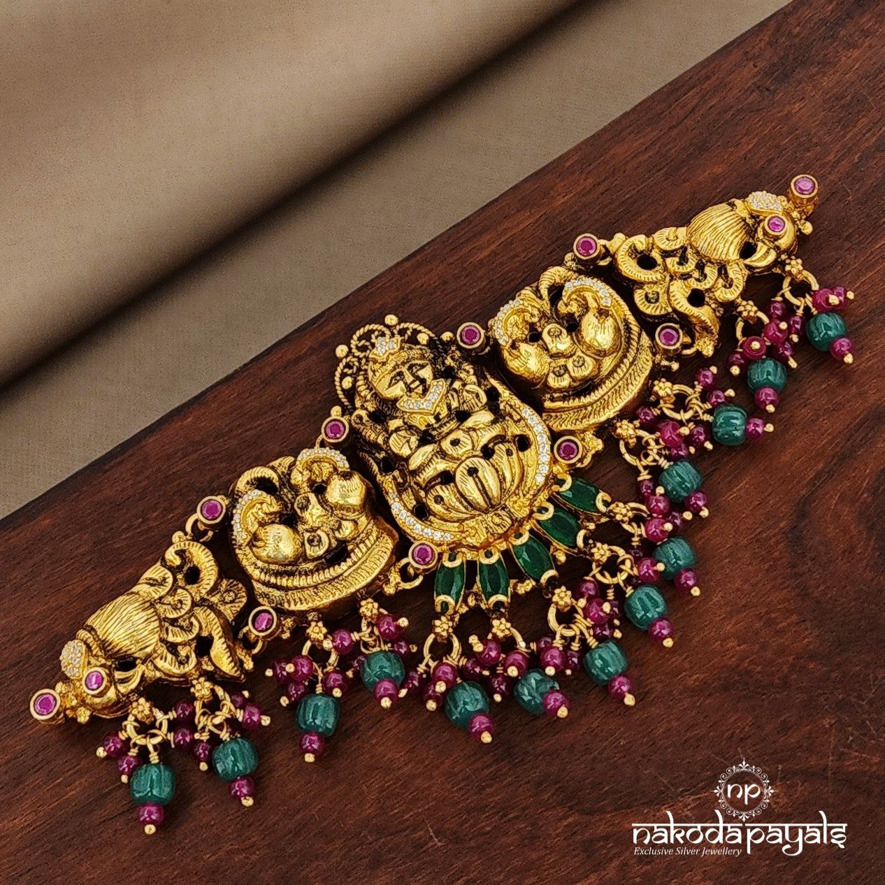 Maha Lakshmi Green Drop Choker (Gn9794)