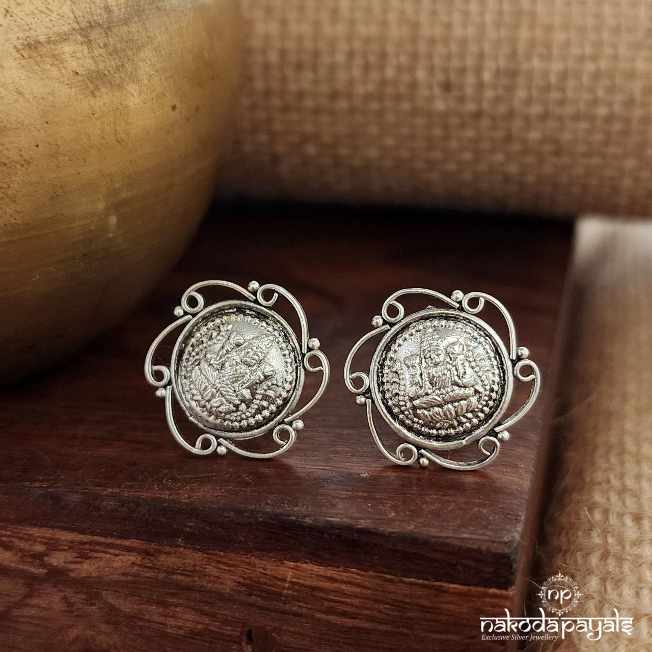 Elegant Lakshmi Coin Studs (S3433)