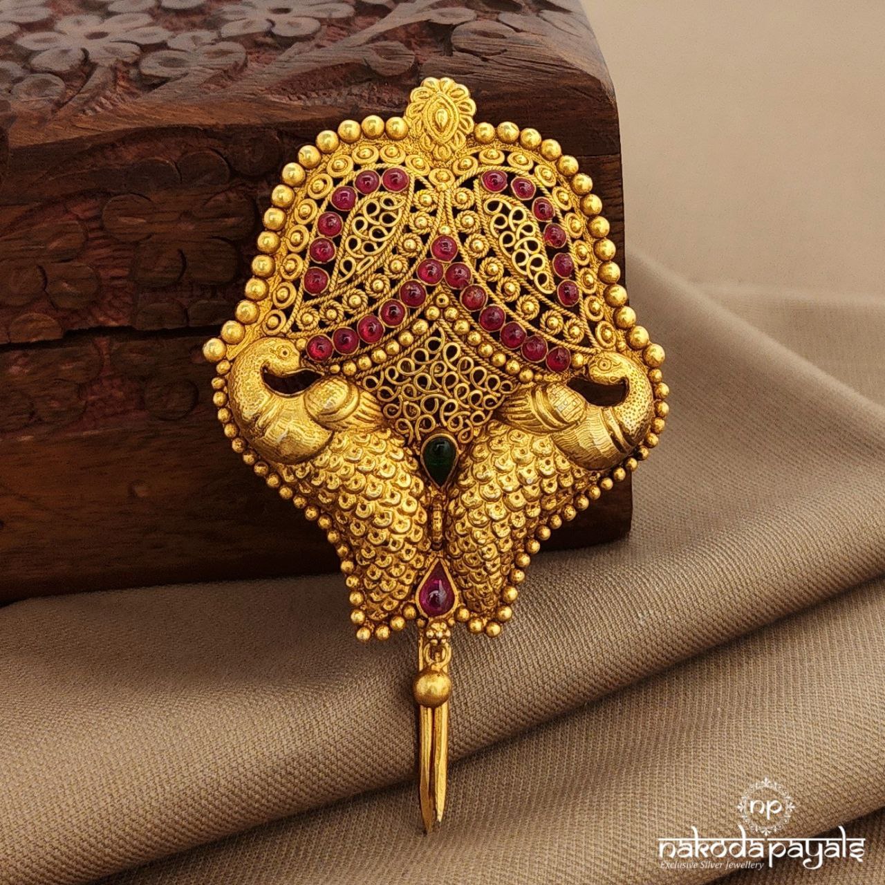 Twin Peacock Hair Accessories (Ha0083)