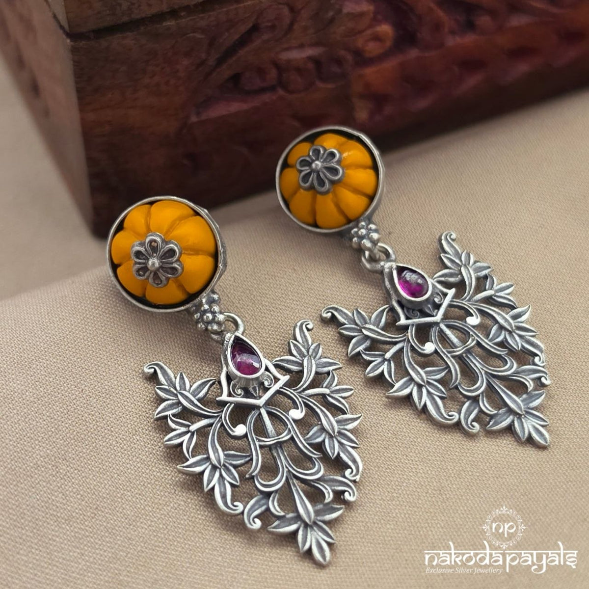 Exquisite Floral Chandbali (C4291)