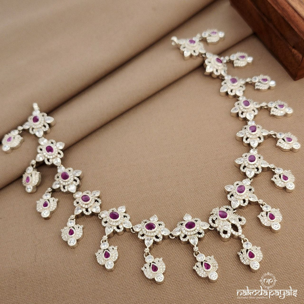 Lotus CZ Neckpiece (N11357)