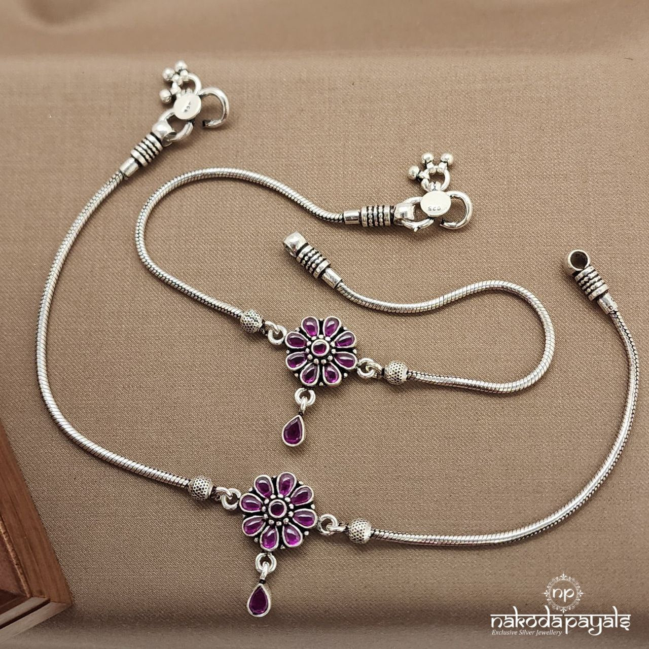 Pink Rose Anklets (A6523)