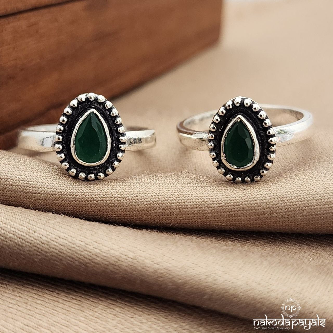 Drop Green Toerings (T4673)