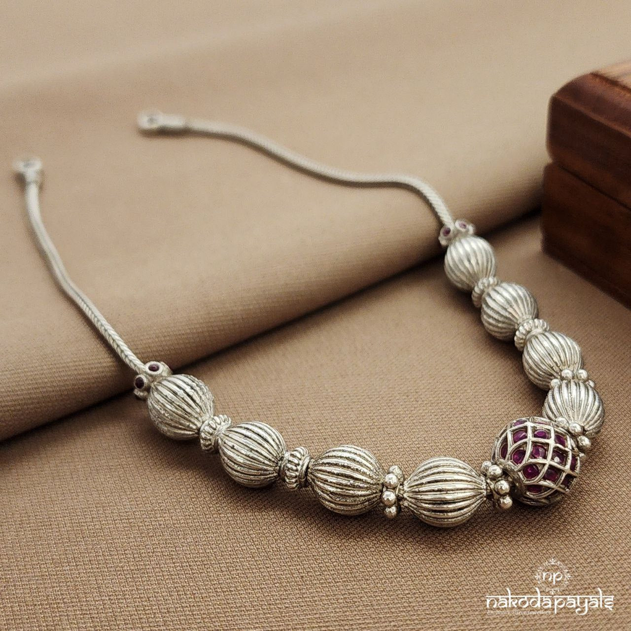 Pink Ball Neckpiece (N11360)
