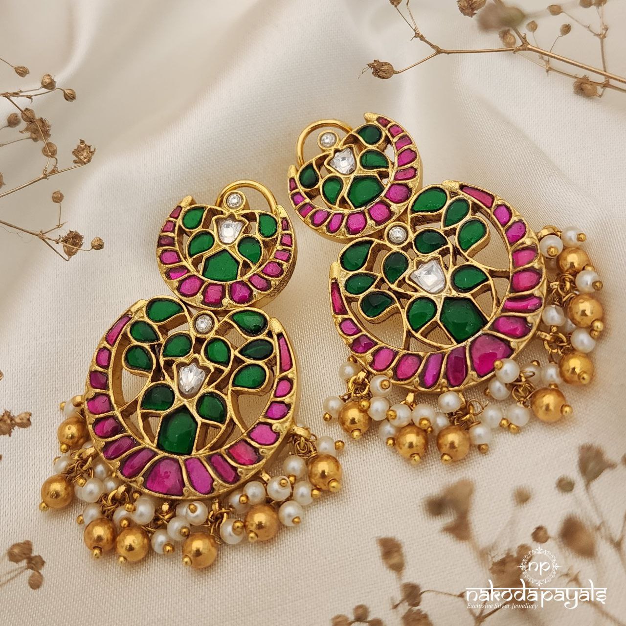 Traditional Kundan Earrings (Ge8325)