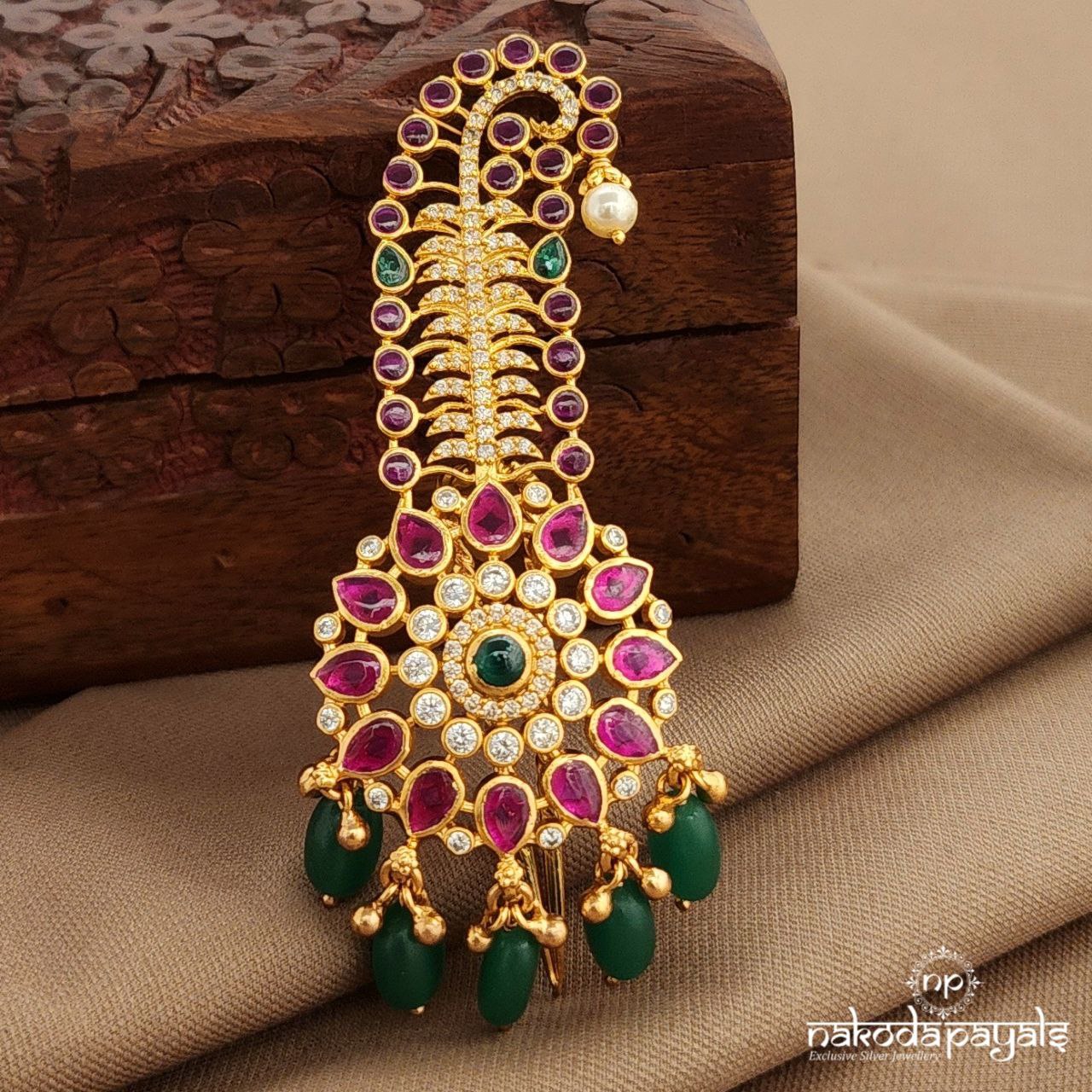 CZ Green Drop Hair Accessories (Ha0080)