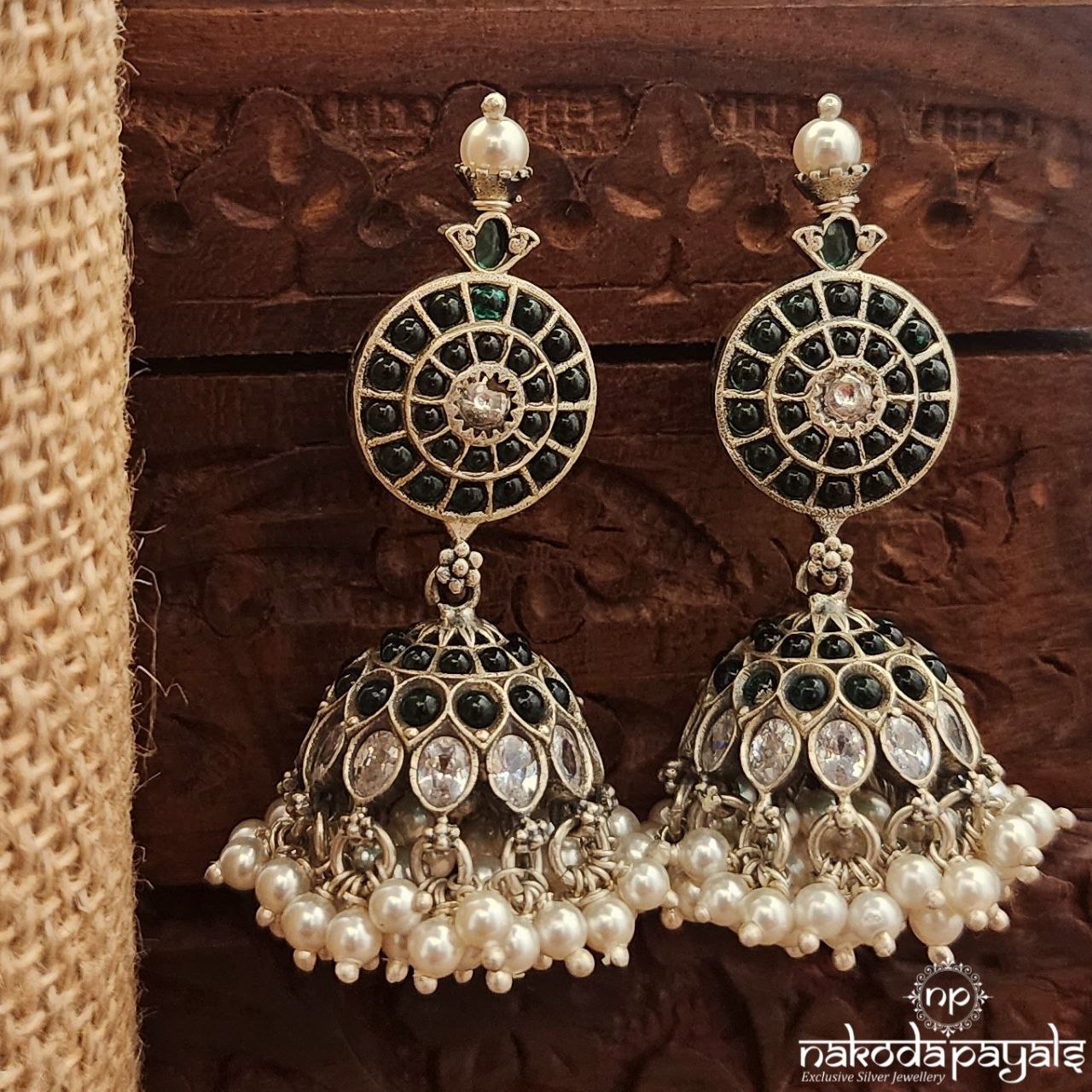 Greenish Jhumka (J1542)