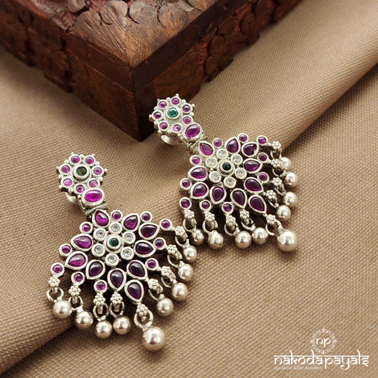 Pinkish Ball Drop Earrings (C3828)
