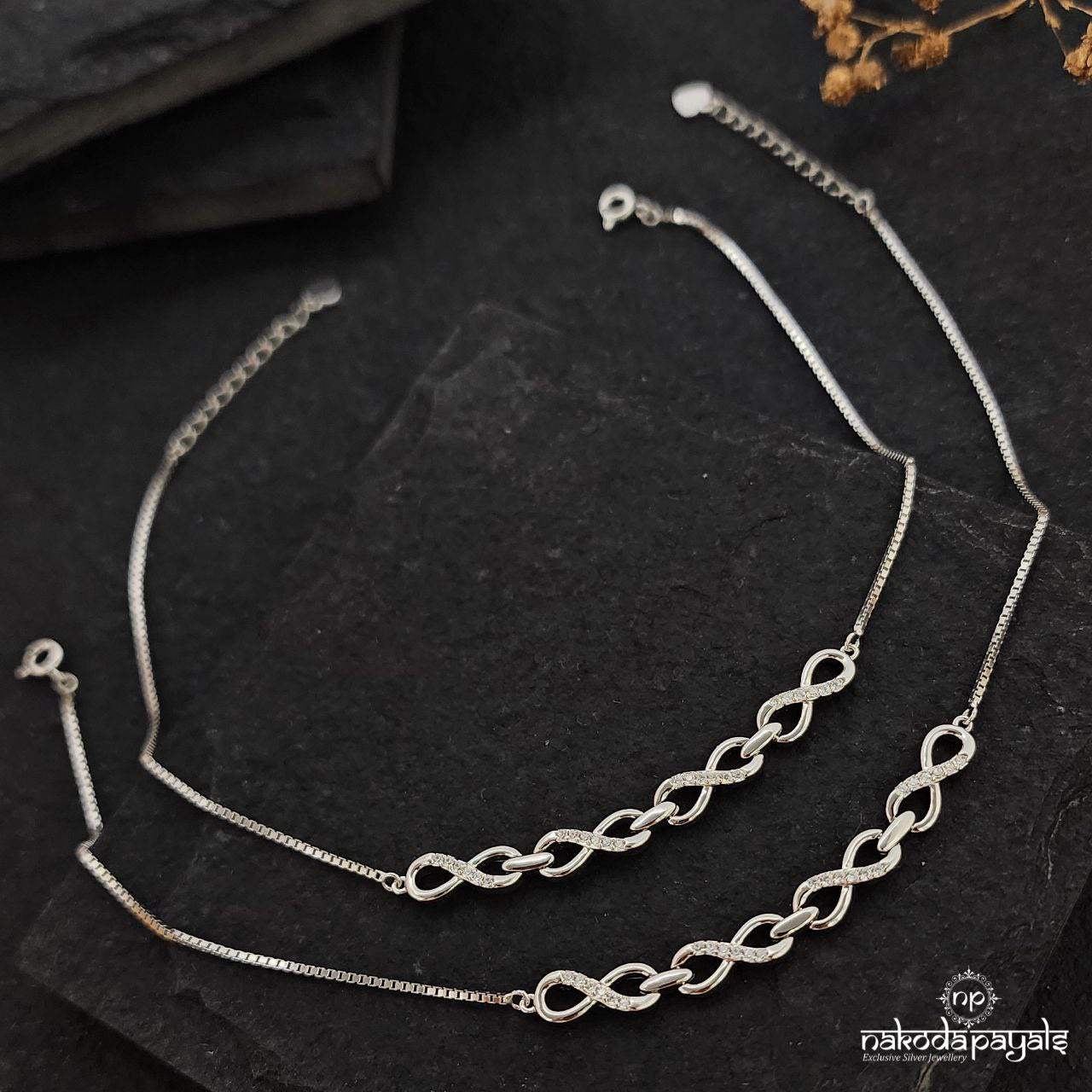 Infinity sparkling Anklets (A6134)