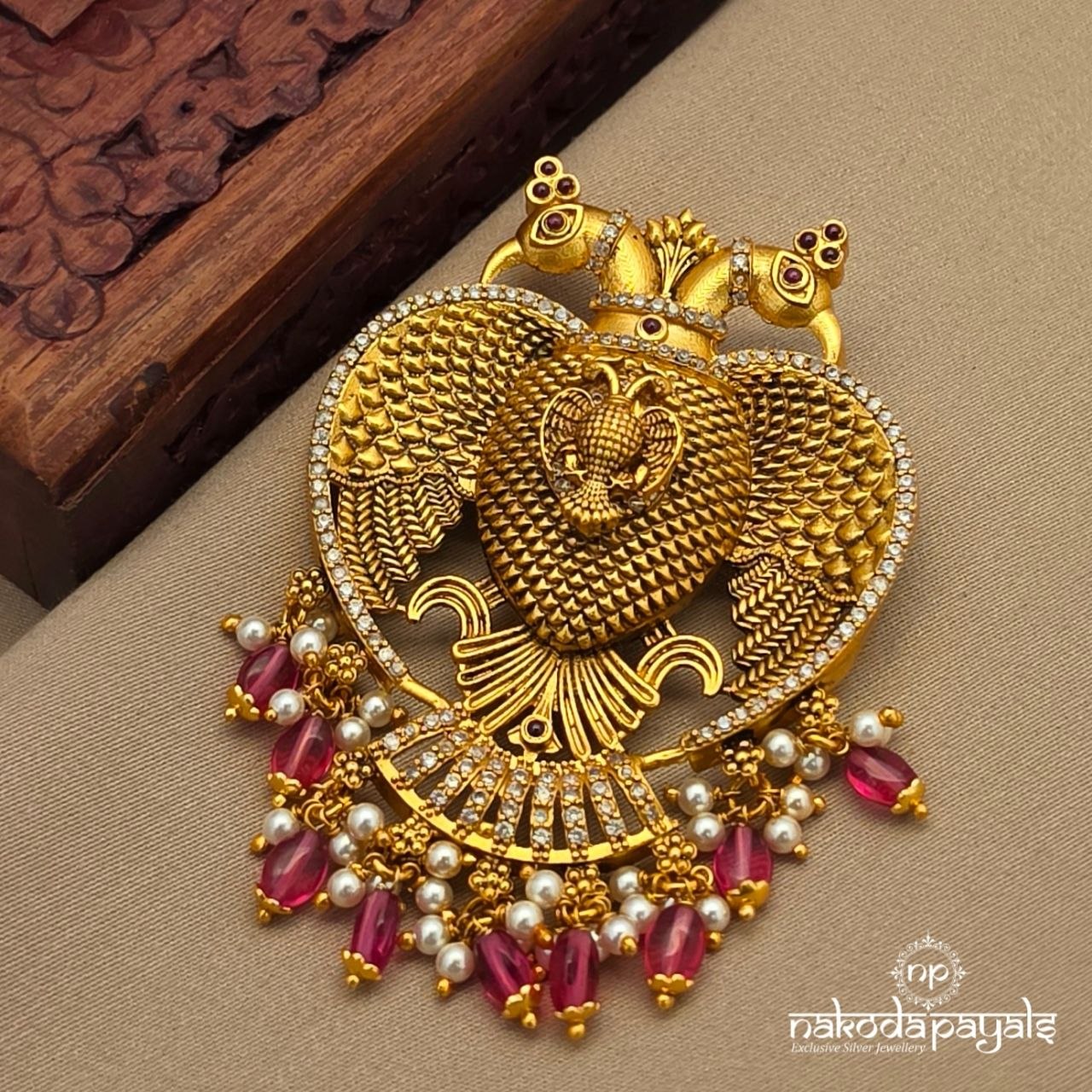 Gandaberunda Pearl Pendant (Gp2385)