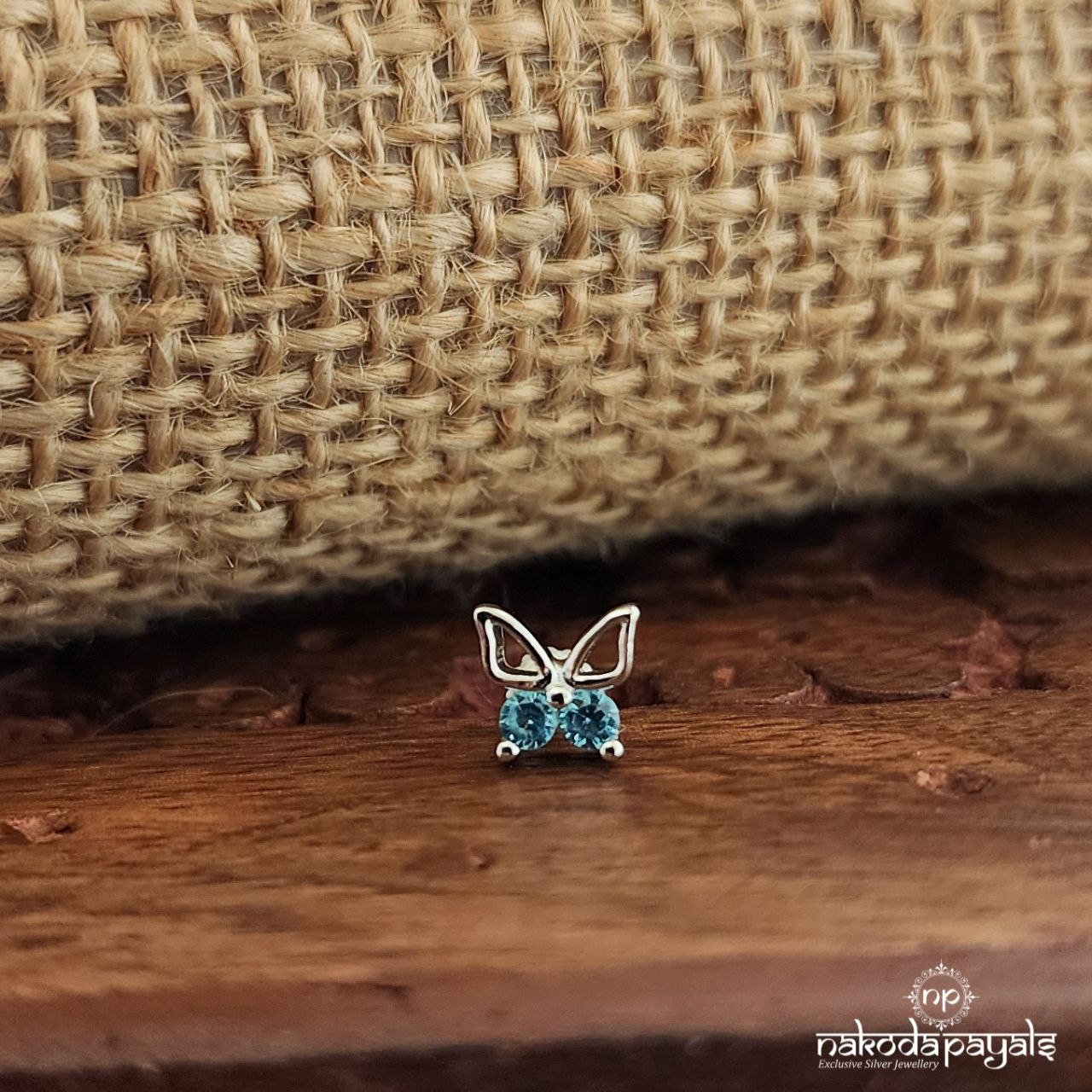 Butterfly Blue Nosepin (Np768)