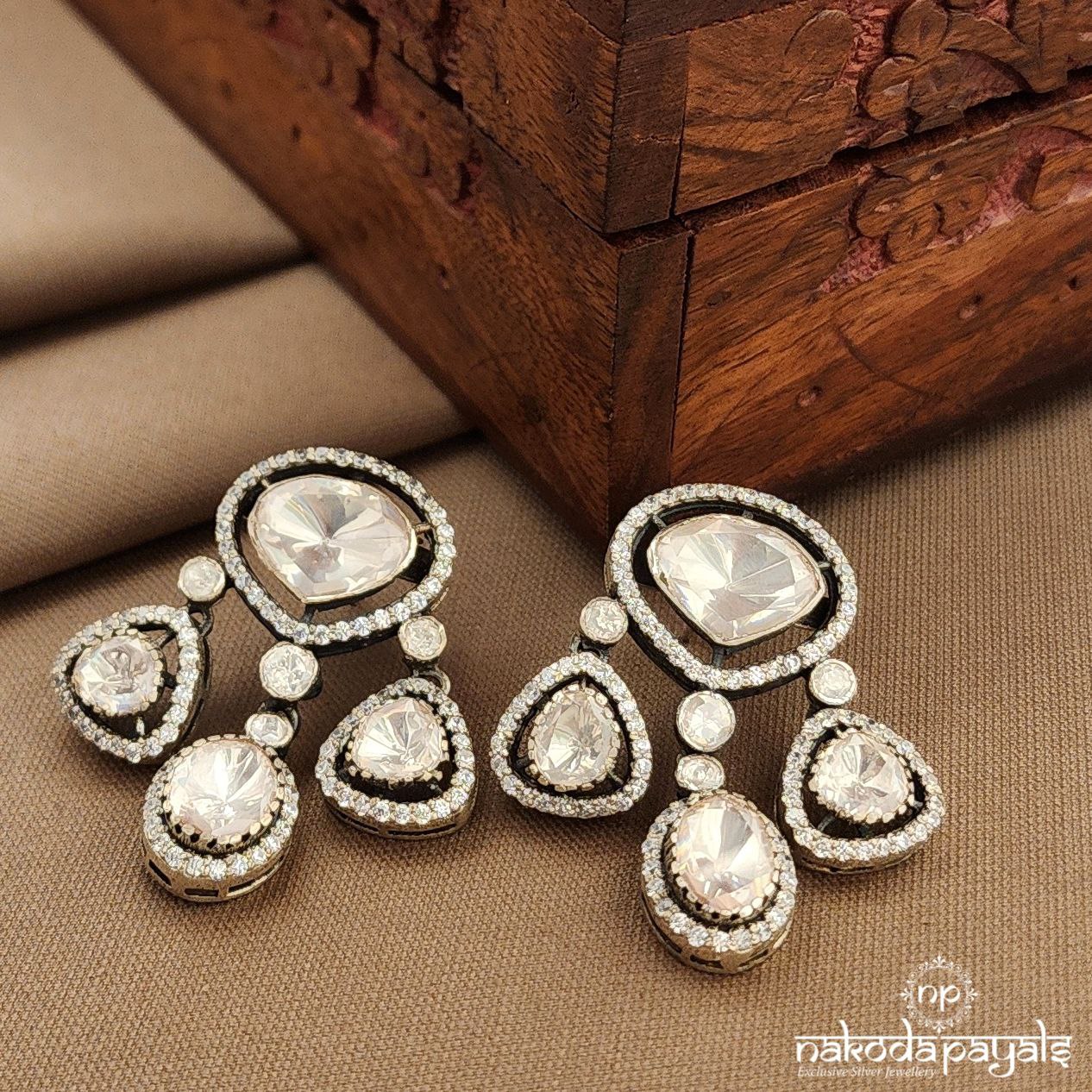 Moissanite CZ Earrings (C3869)
