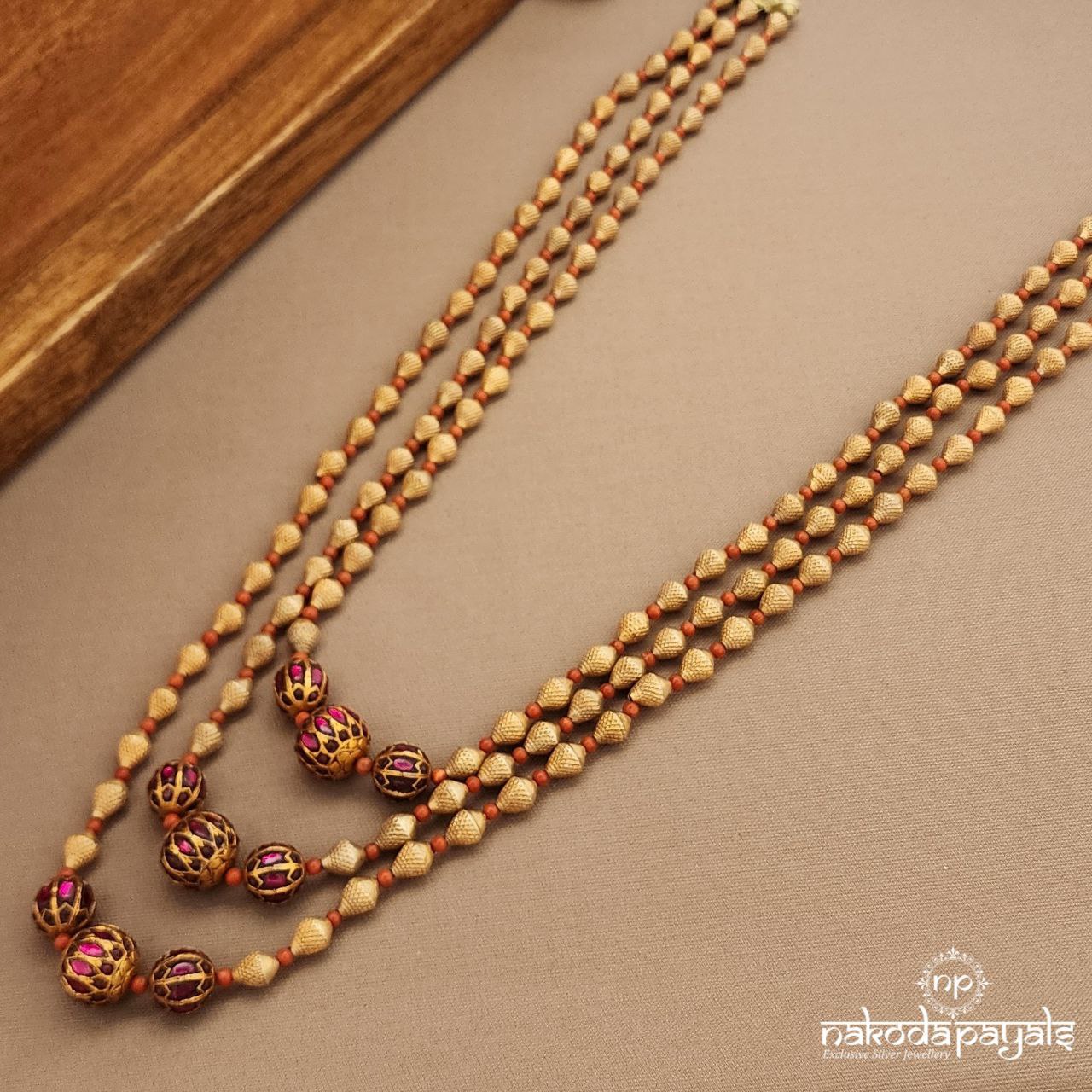 Layered Kundan Drop Neckpiece (Gn9479)