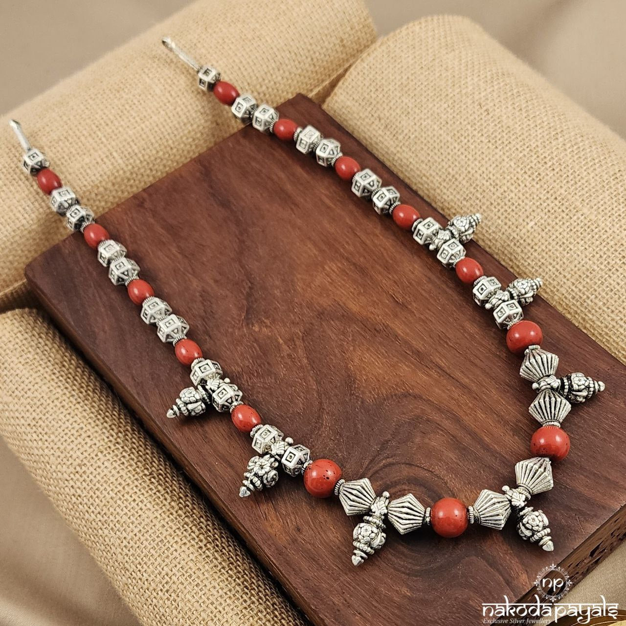 Coral Ball Grace Neckpiece (N10477)