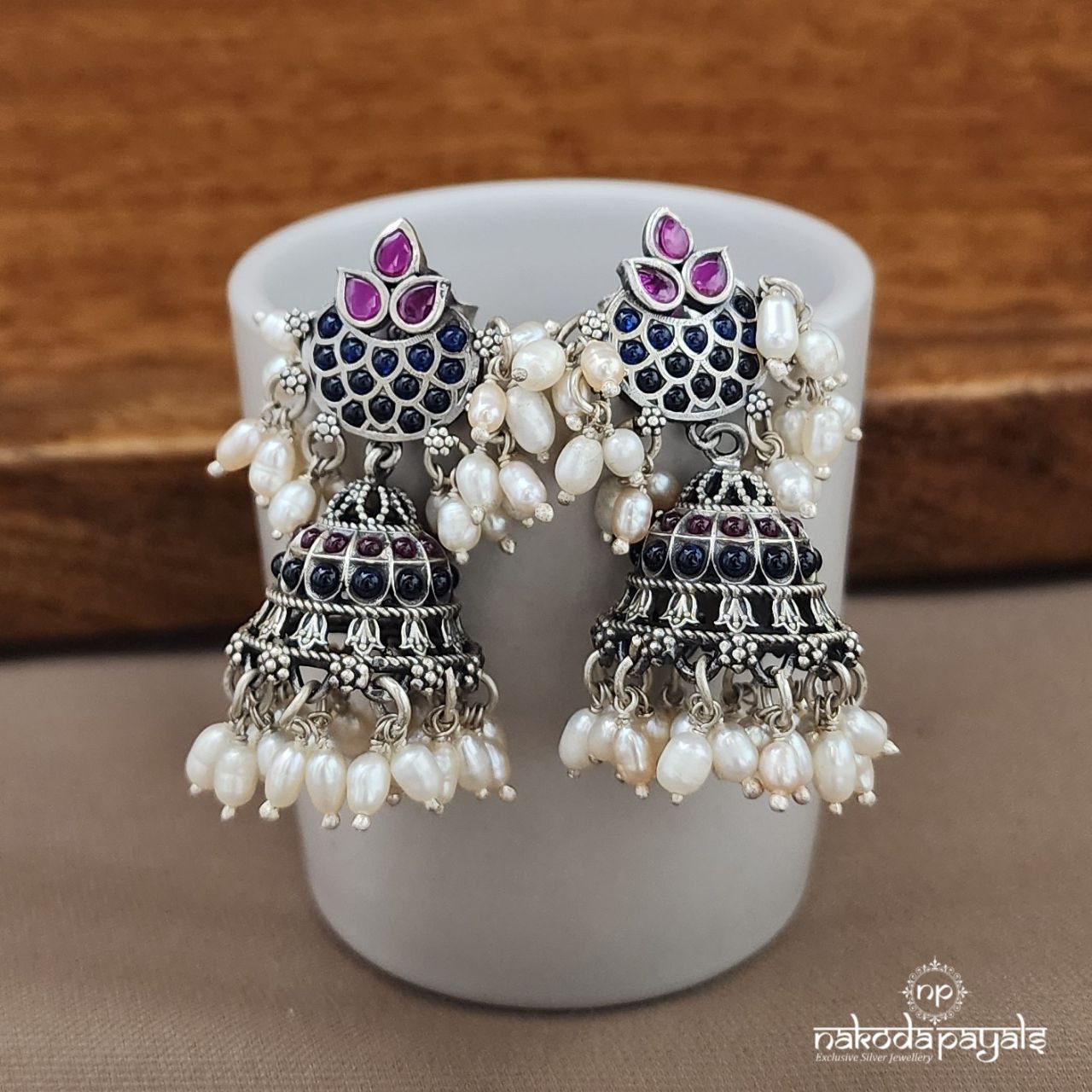 Elegant Pearled Jhumka (J1455)