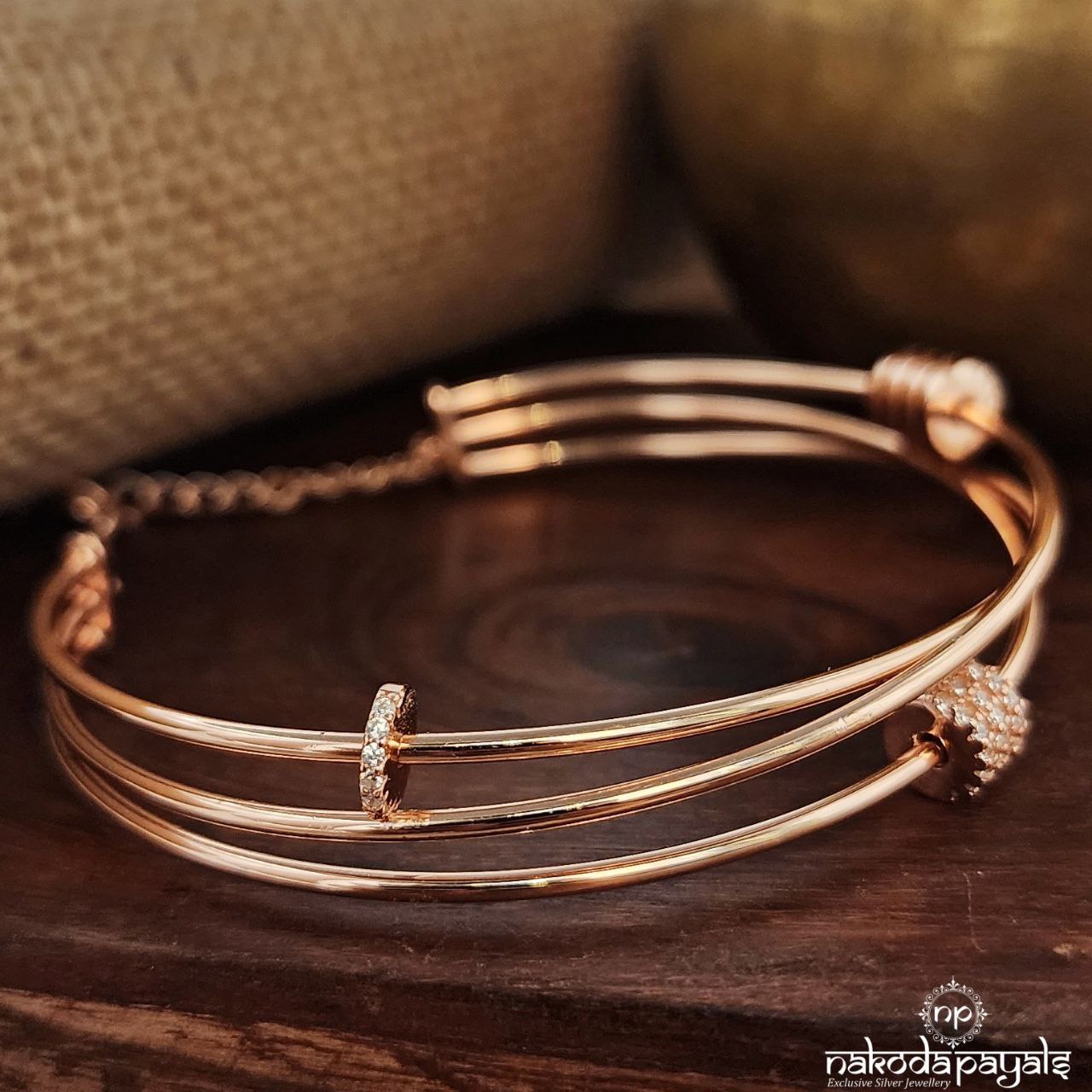 Rose Gold Blush Loop Kada (K5087)