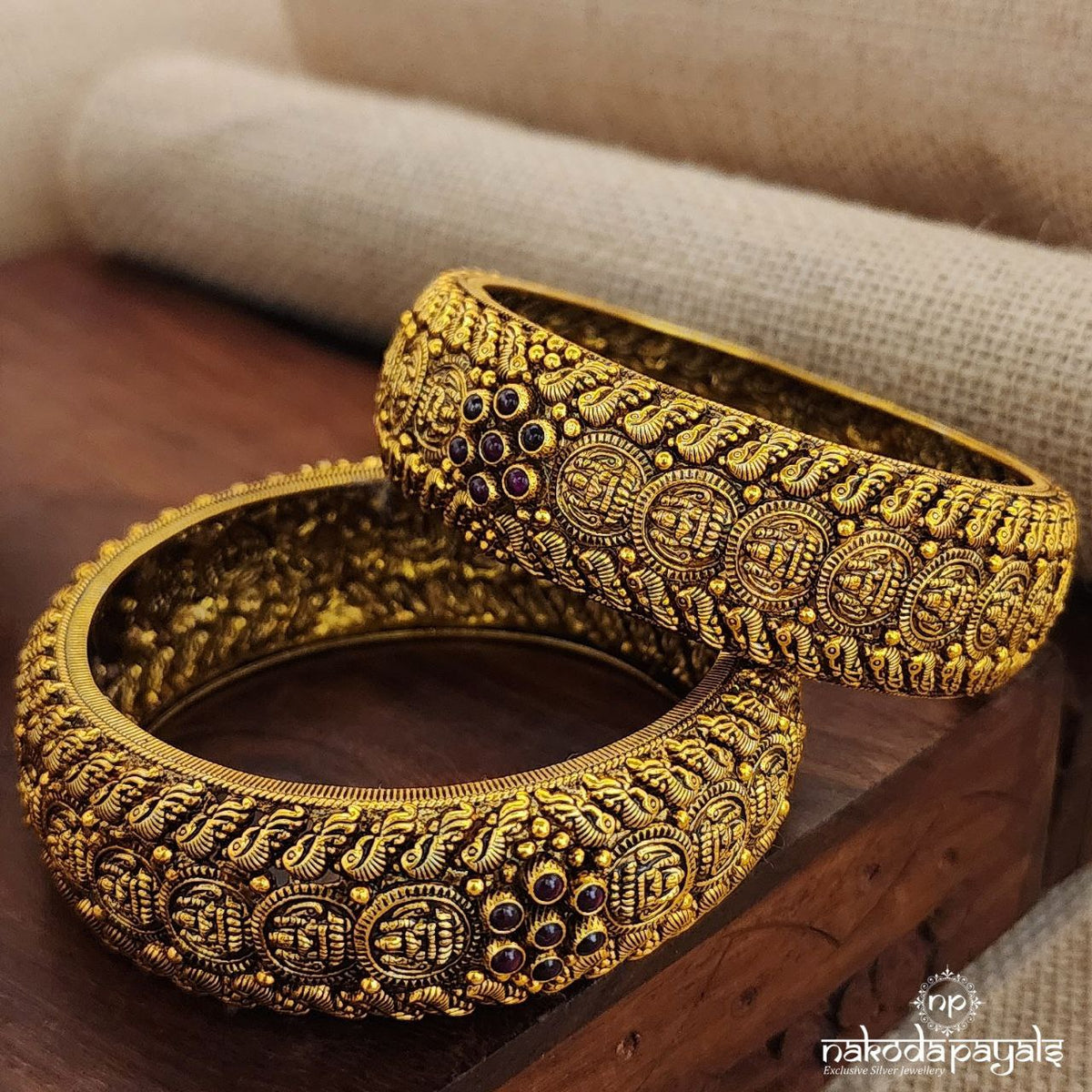 Peacock Lakshmi Bangle Pairs (Gk2691)