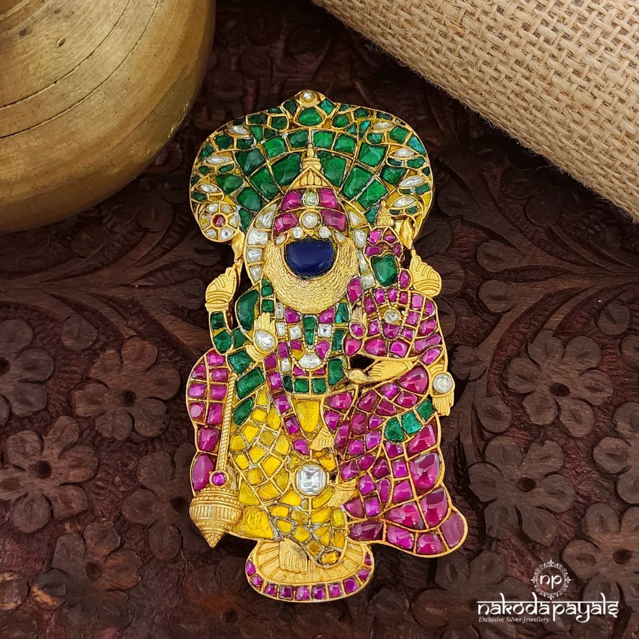 Kundan Studed Narasimha Lakshmi Pendant (Gp2027)