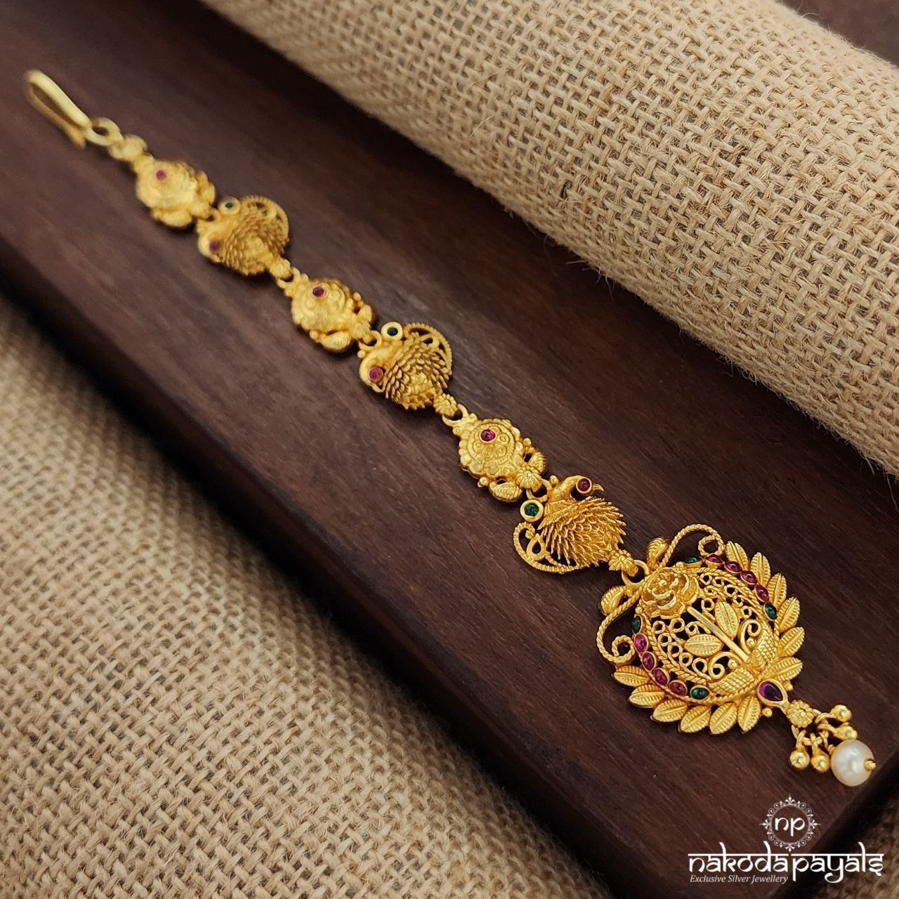 Leafy Peacock Maang Tika (Gm1042)