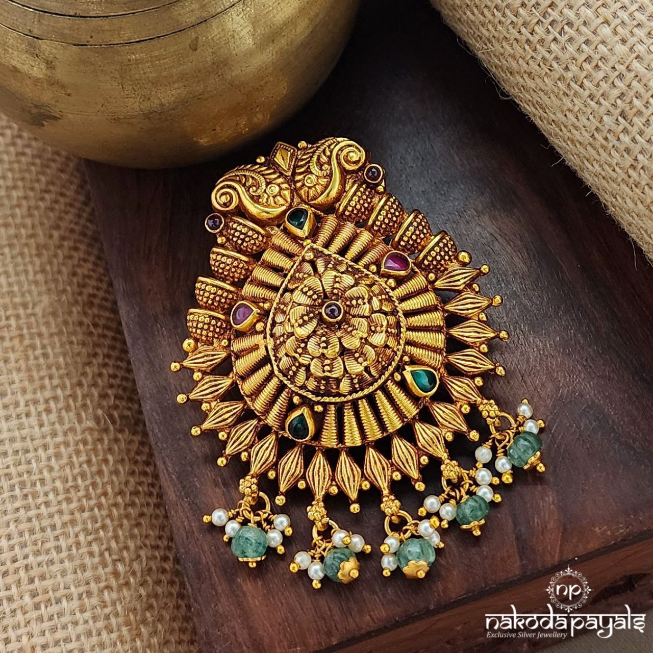 Traditional Kemp Pearl Drop Pendant (Gp2098)