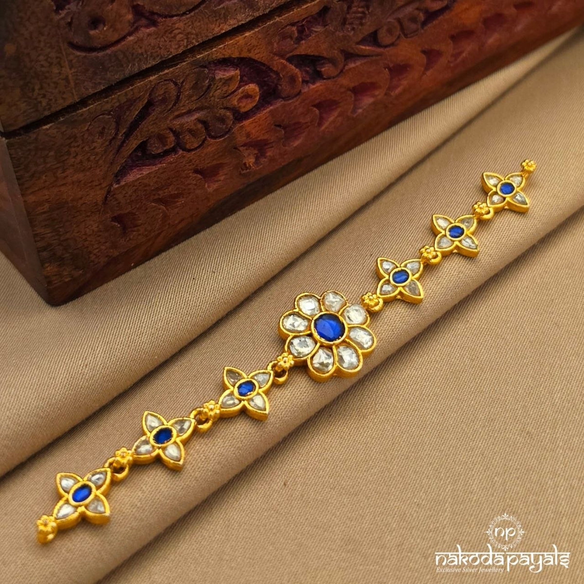 Blue Kundan Choker (Gn10933)
