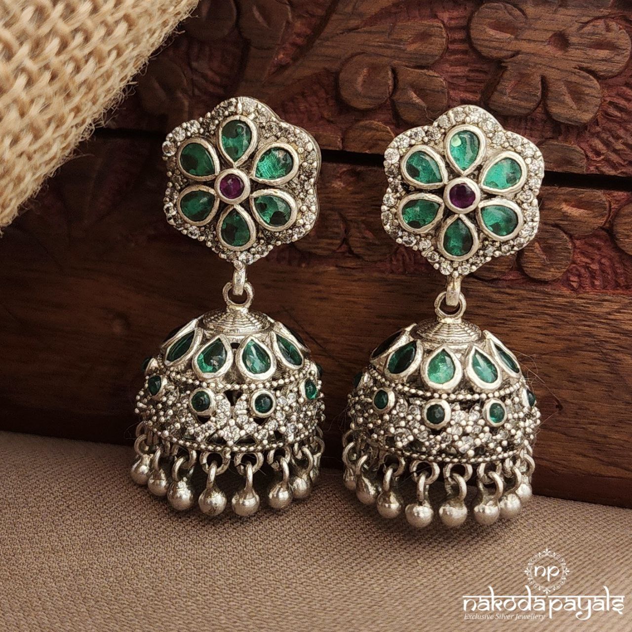 Greenish Jhumka (J1553)