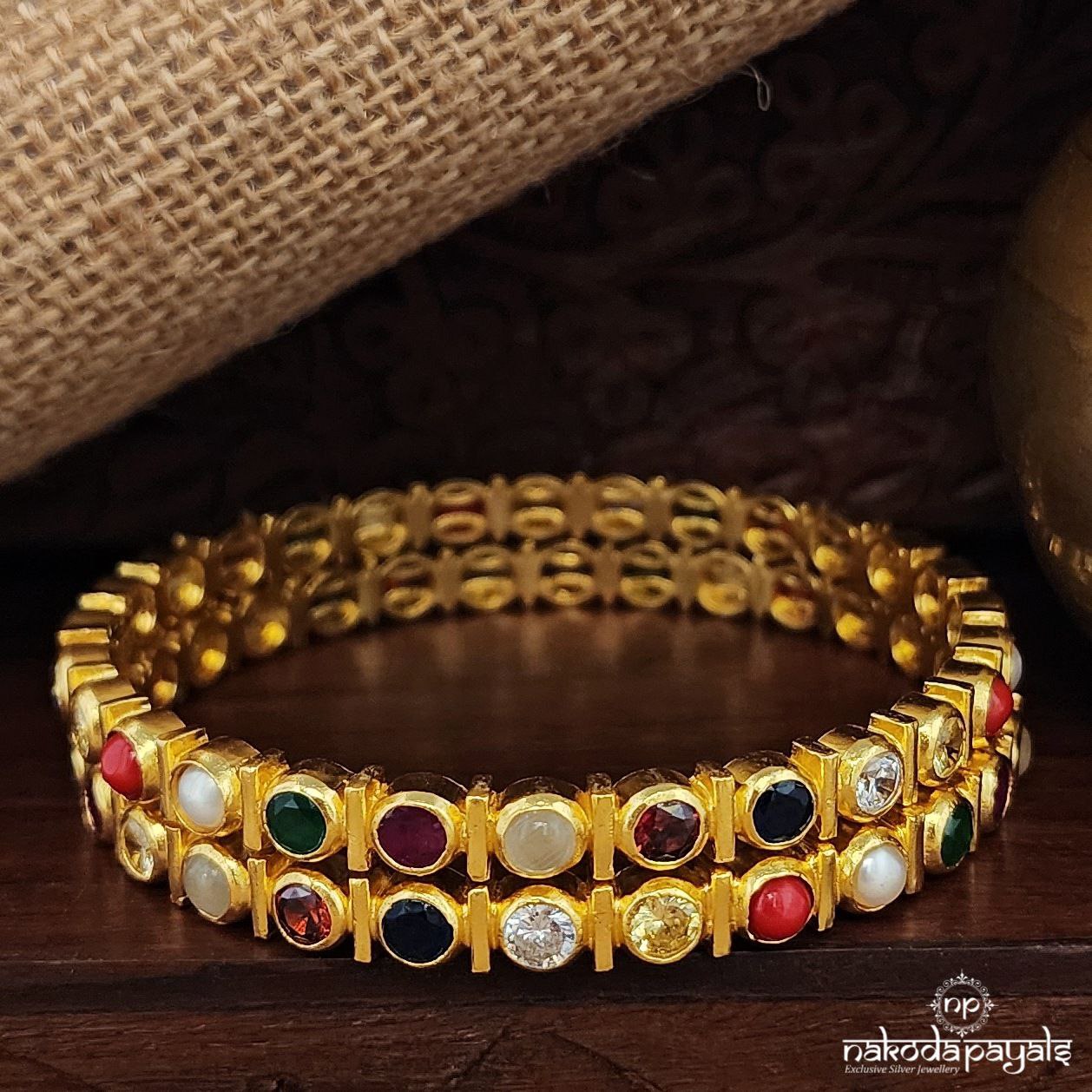 Navaratna Bangles Pairs (Gk3147-49)