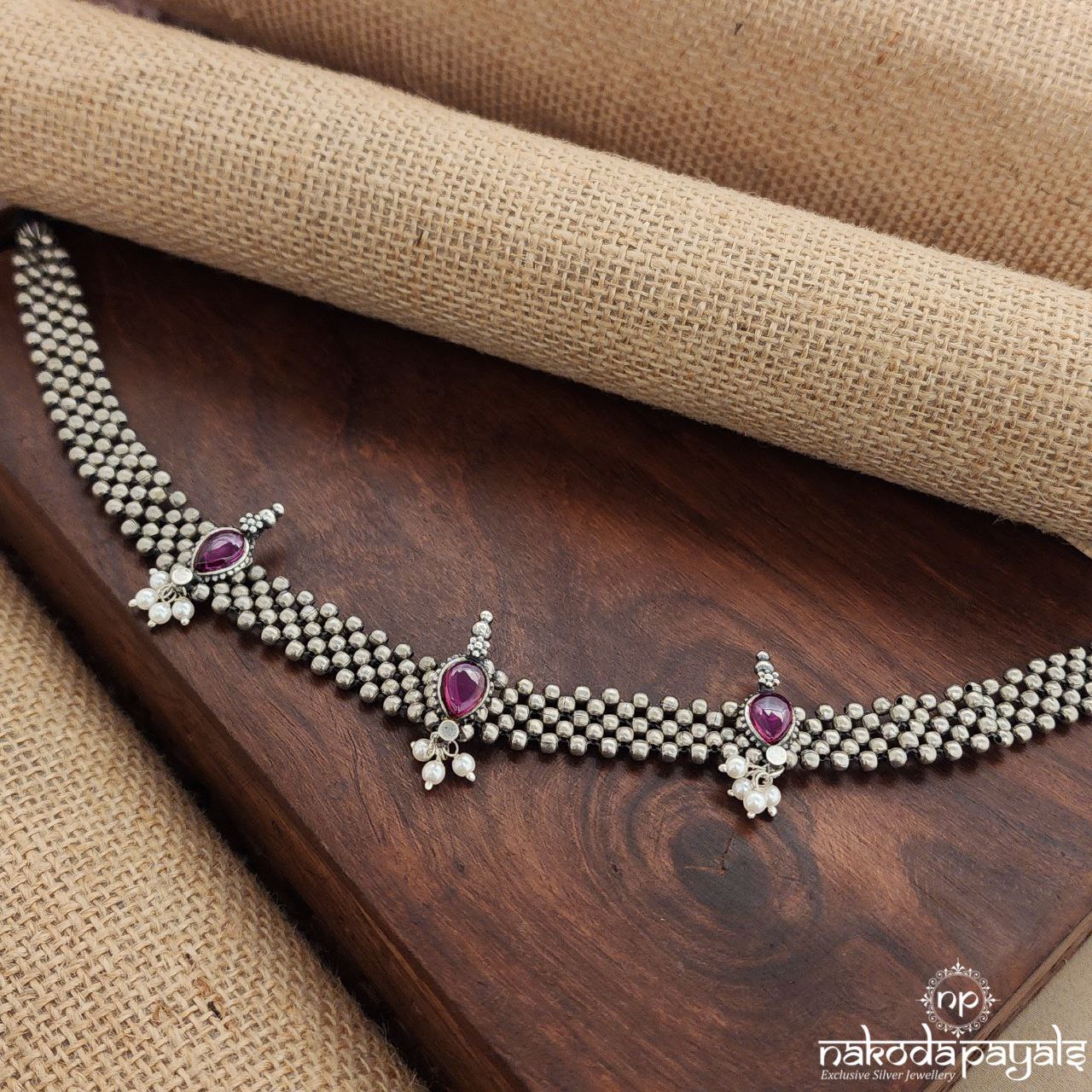 Pink Drop Neckpiece (N10896)