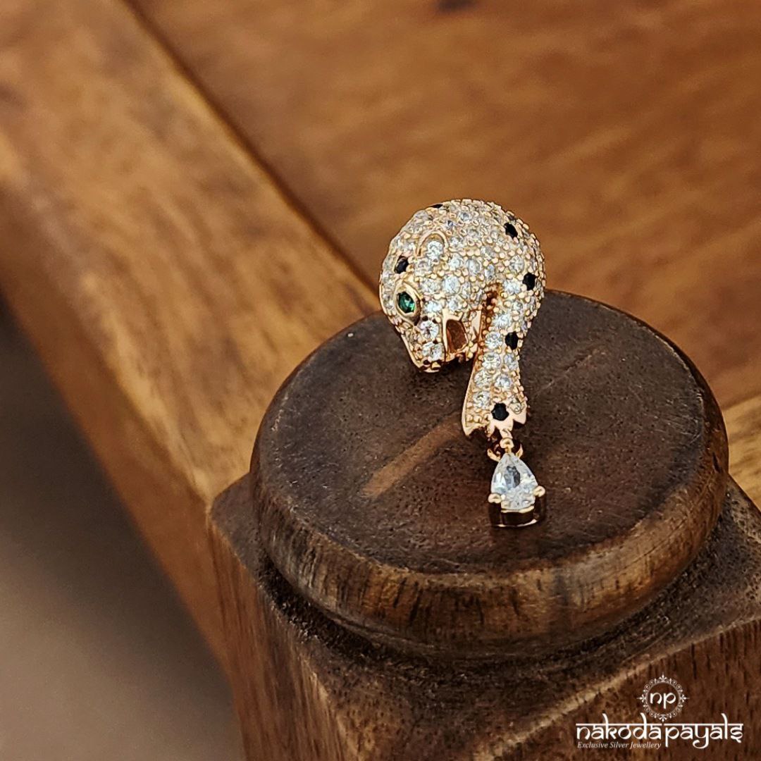 Rose Gold Snake Lapel Pin (St3656)