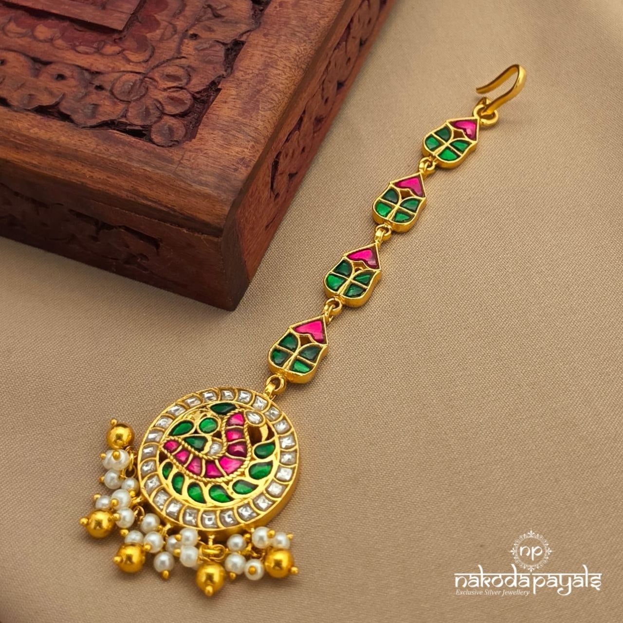Kundan Circular Maang Tika (Gm1215)