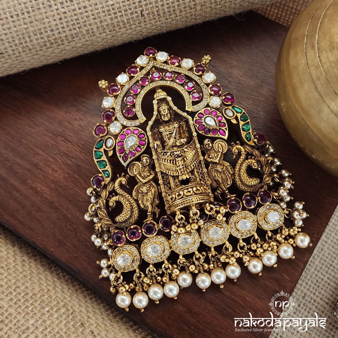 Lord Venkatraman Moissanite Pendant (Gp1962)