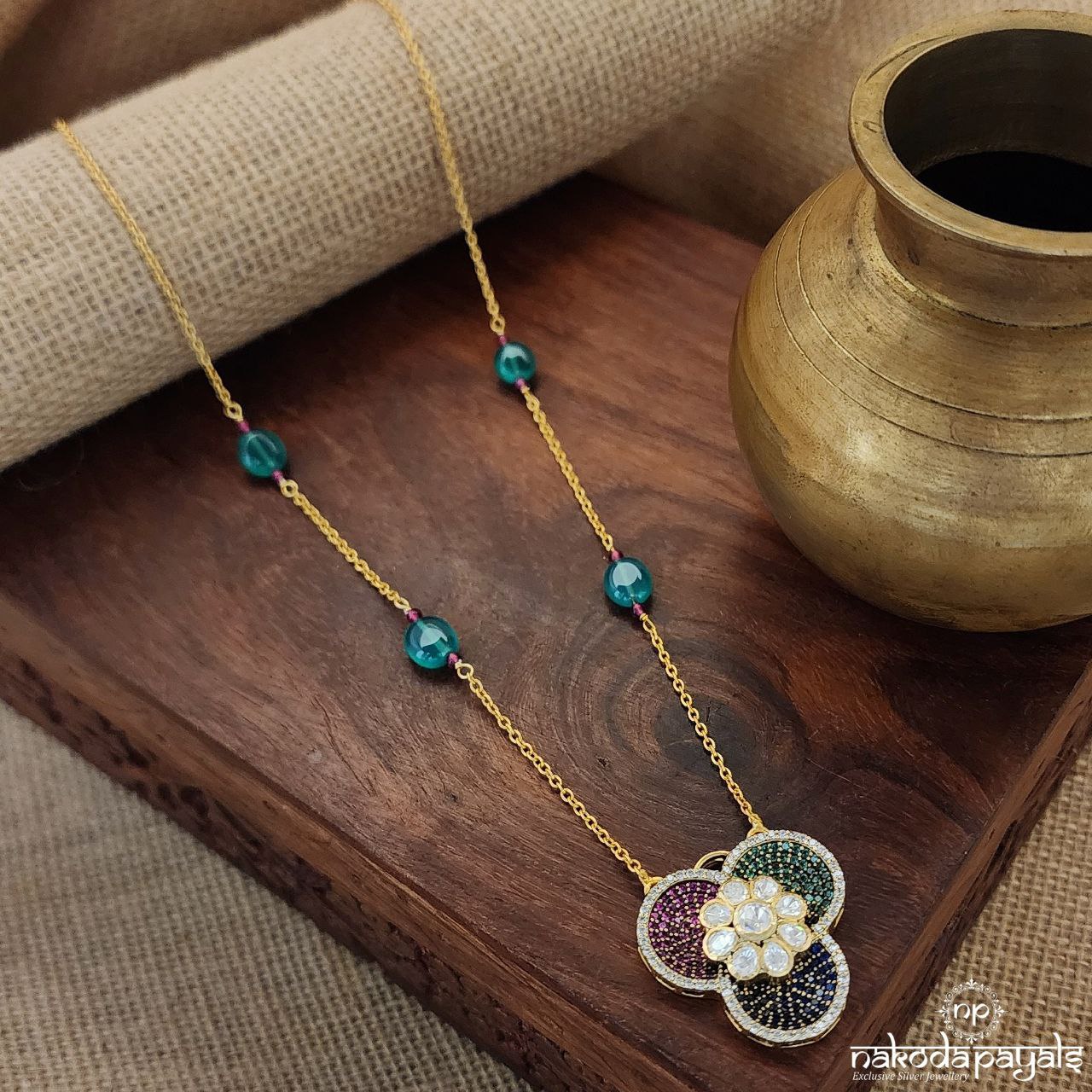 Lustre Moissanite Neckpiece (Gn8162)