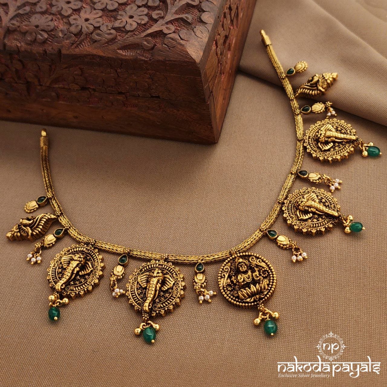 Ganesha Kundan Neckpiece (Gn9898)