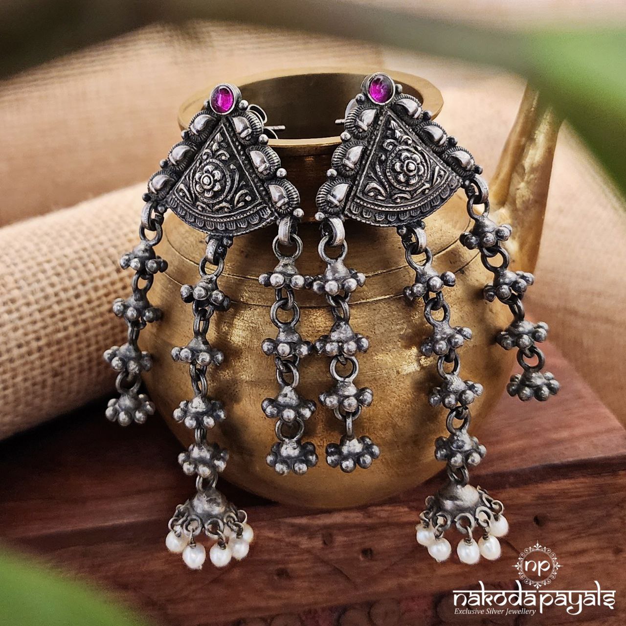 Triangular Dangling Earrings (C8222)