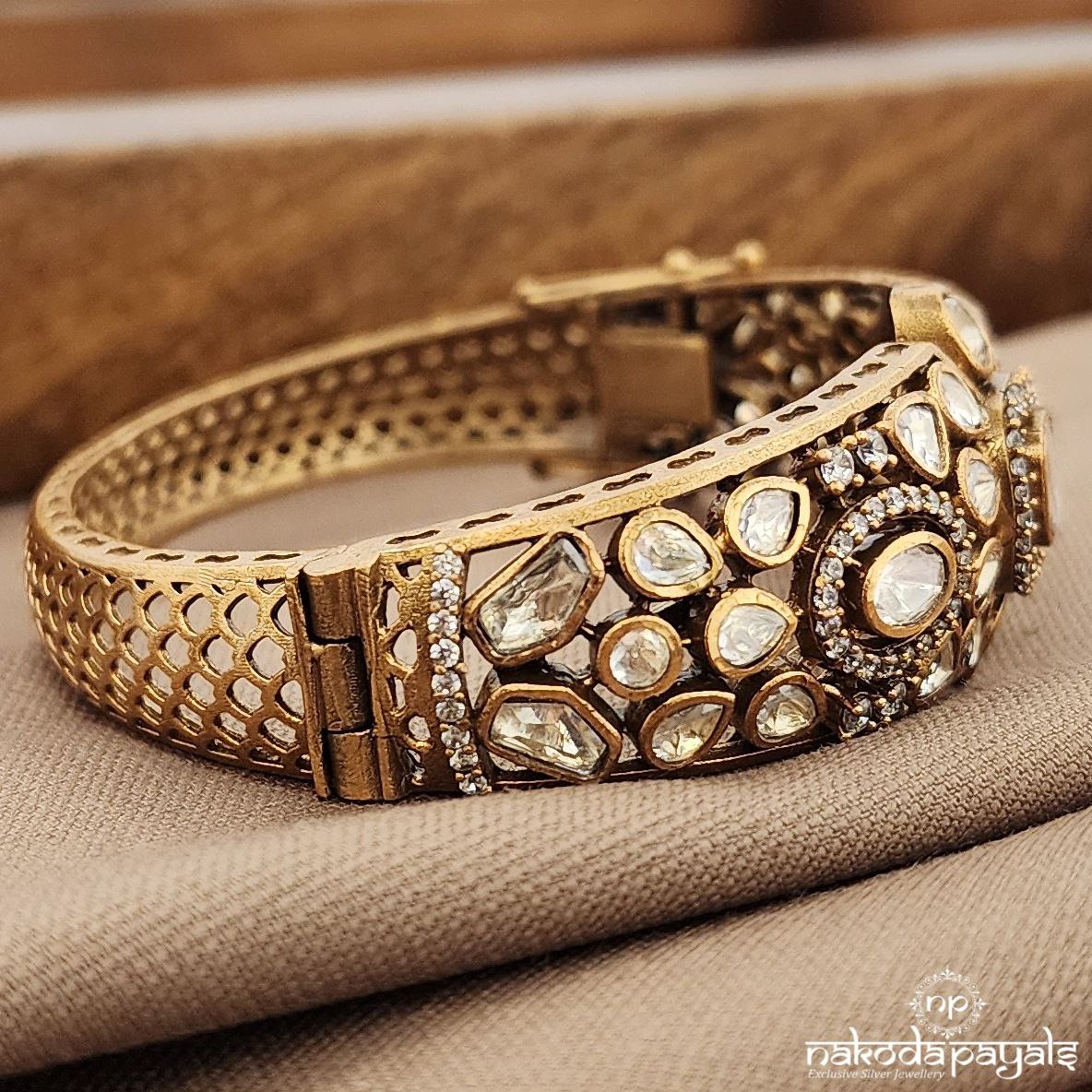 Polki White Kada (Gk3207)