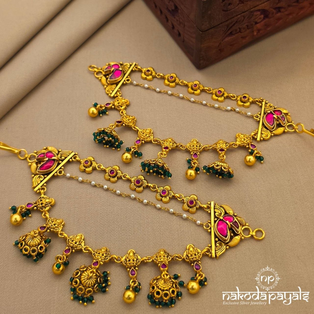 Floral Lakshmi Jhumka Maati (Gm1320)