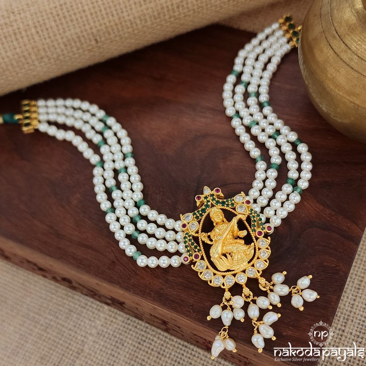 Lakshmi Pearled Choker (Gn8762)