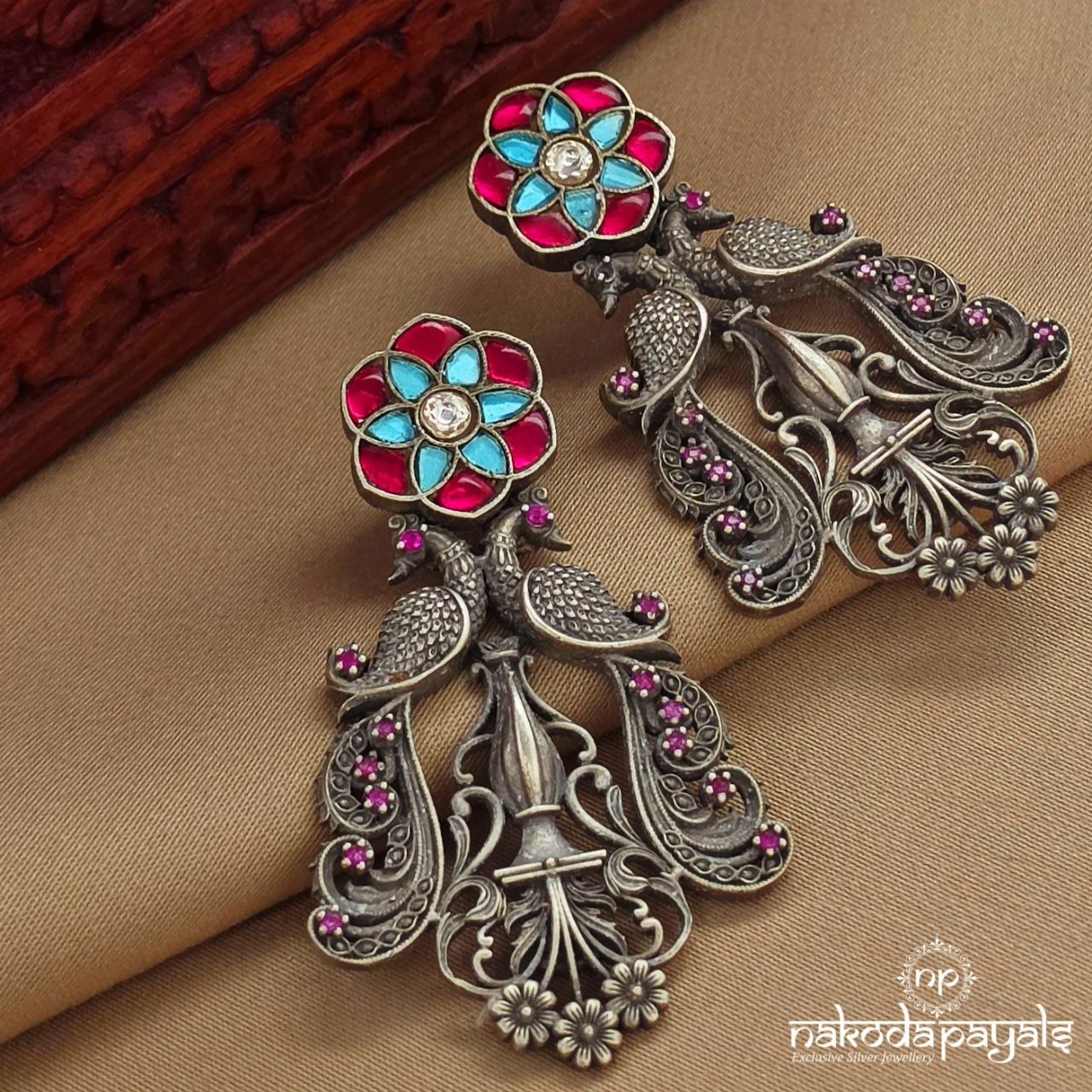 Exquisite Peacock Chandbali (C3981)