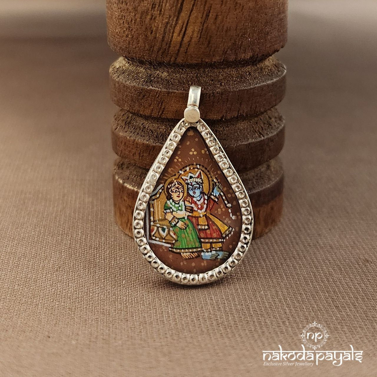Radhakrishnan Painted Pendant (P2487)