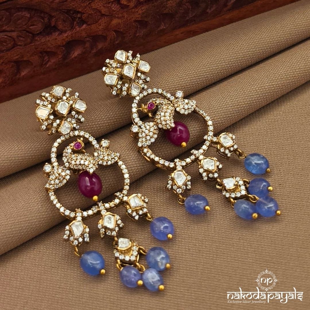 Amethyst Drop Earrings (Ge10478)