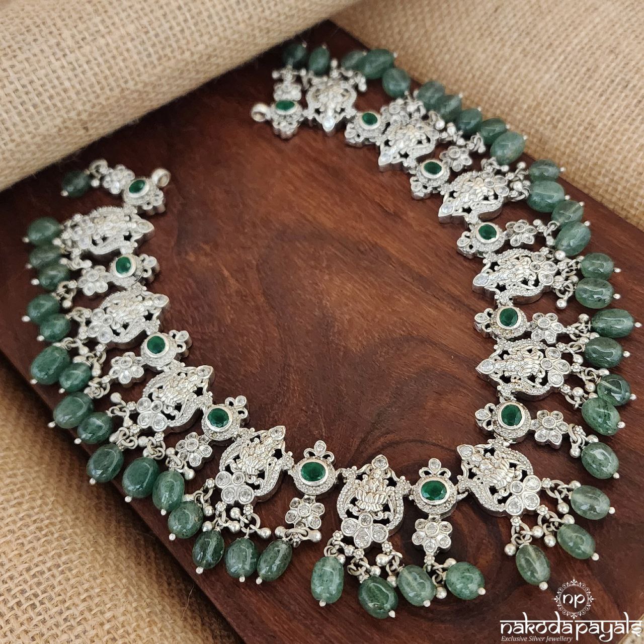 Lotus Maha Lakshmi Neckpiece (N10214)