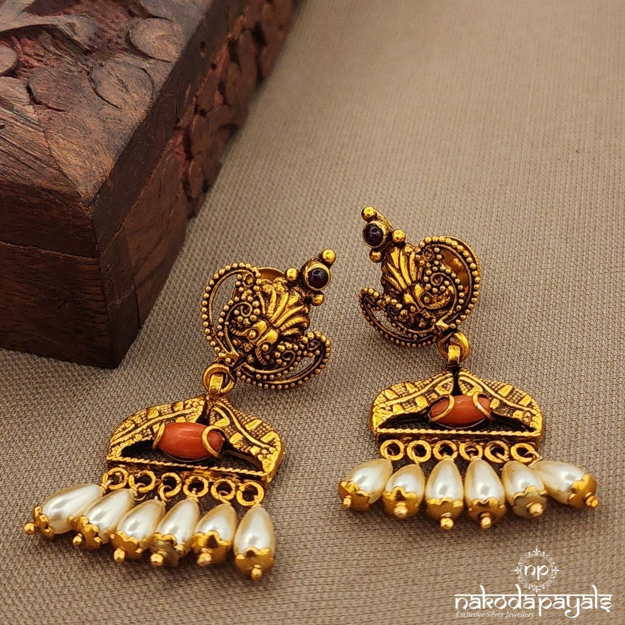 Pearled Drop Earrings (Ge10206)