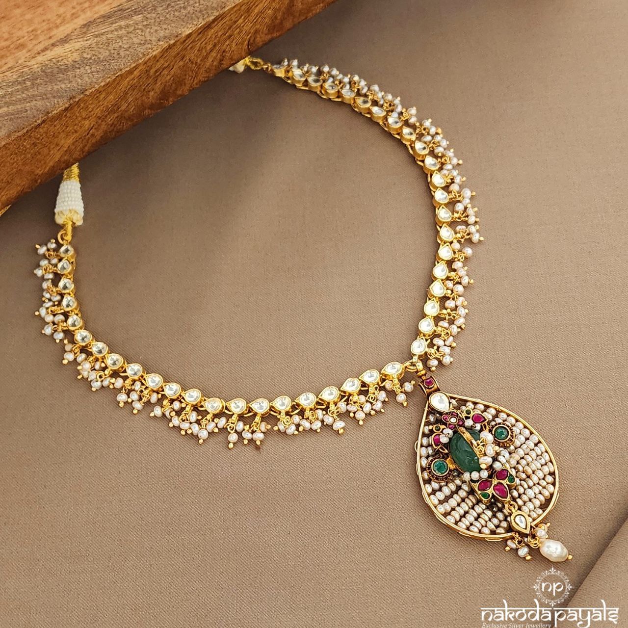 Kundan Pearled Neckpiece (Gn9404)
