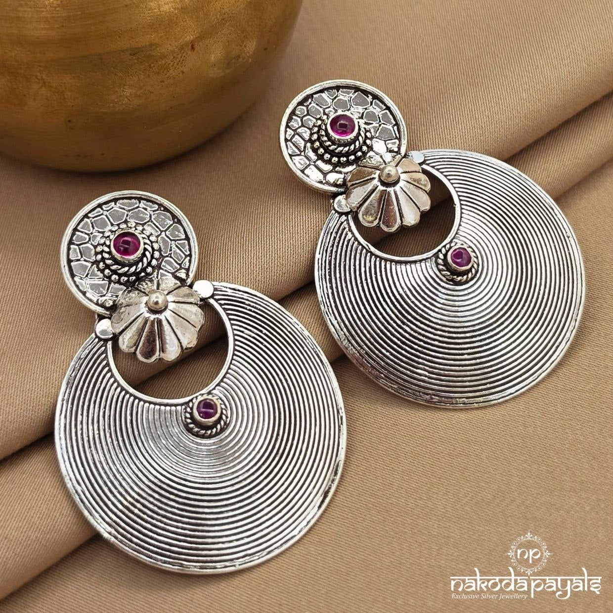 Pretty Floral Chandbali (C4078)