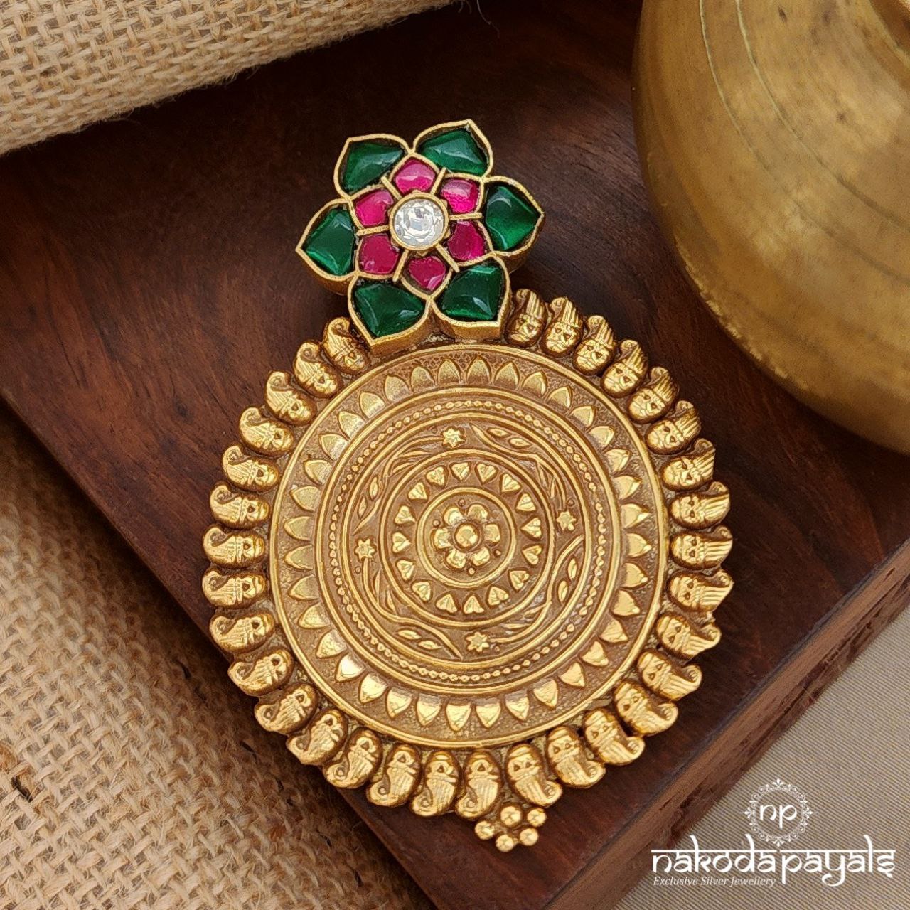Amazing Floral Kundan Pendant (Gp2041)