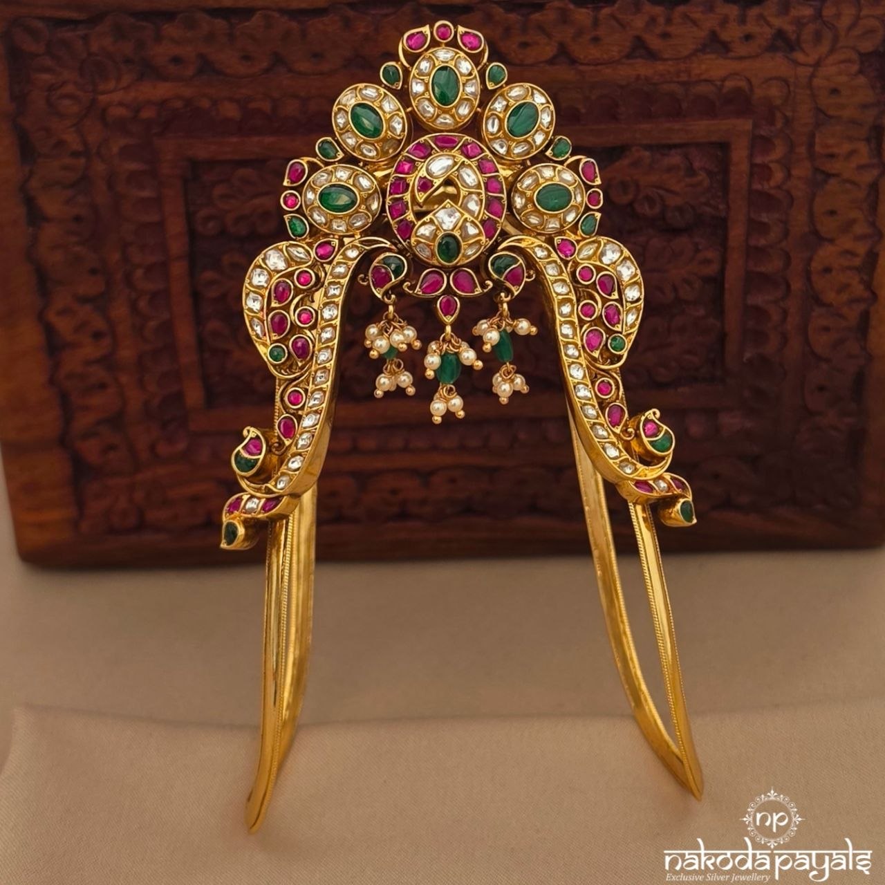 Kundan Peacock Armlet (Ha0163)