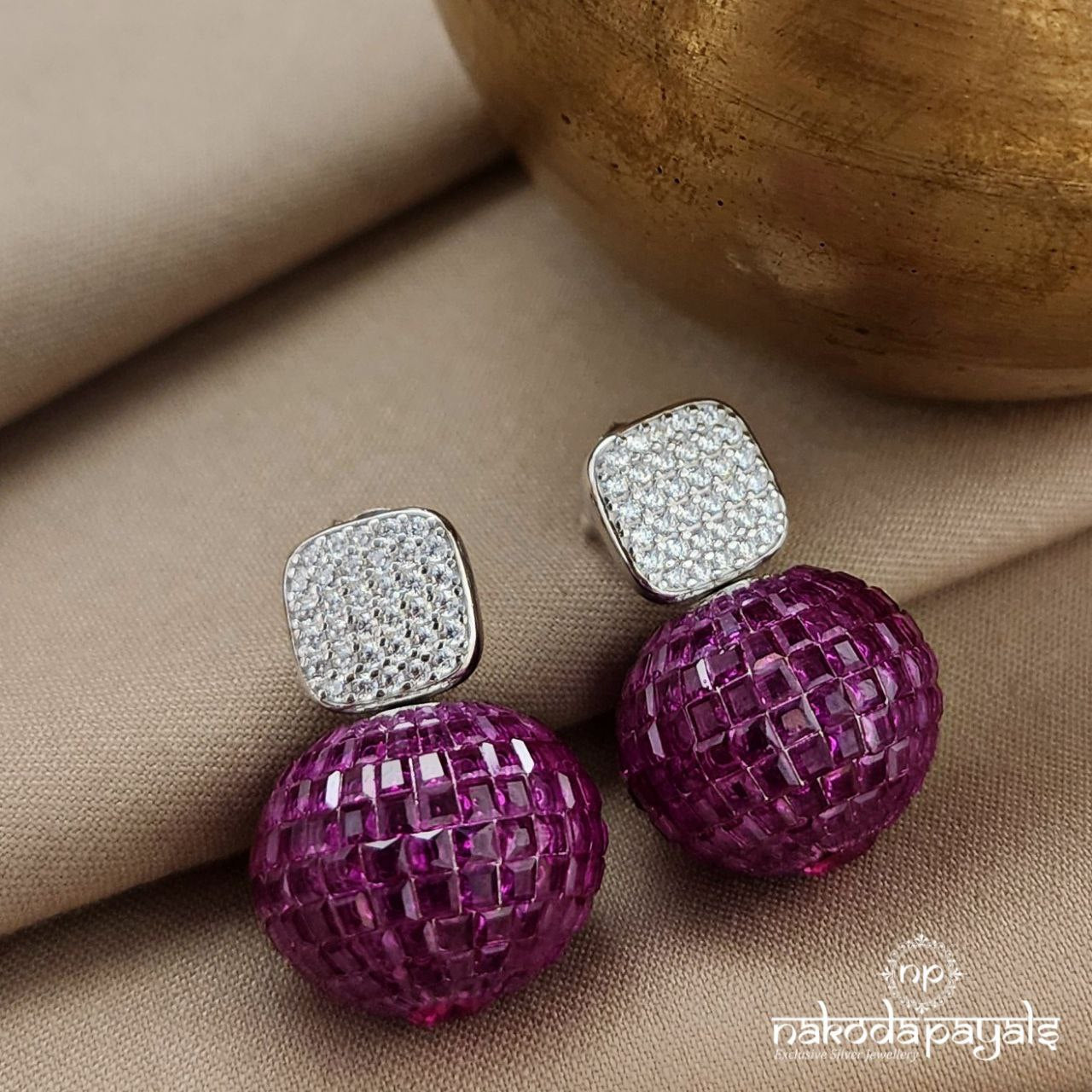 Crystal Orbit Earrings (St3407)